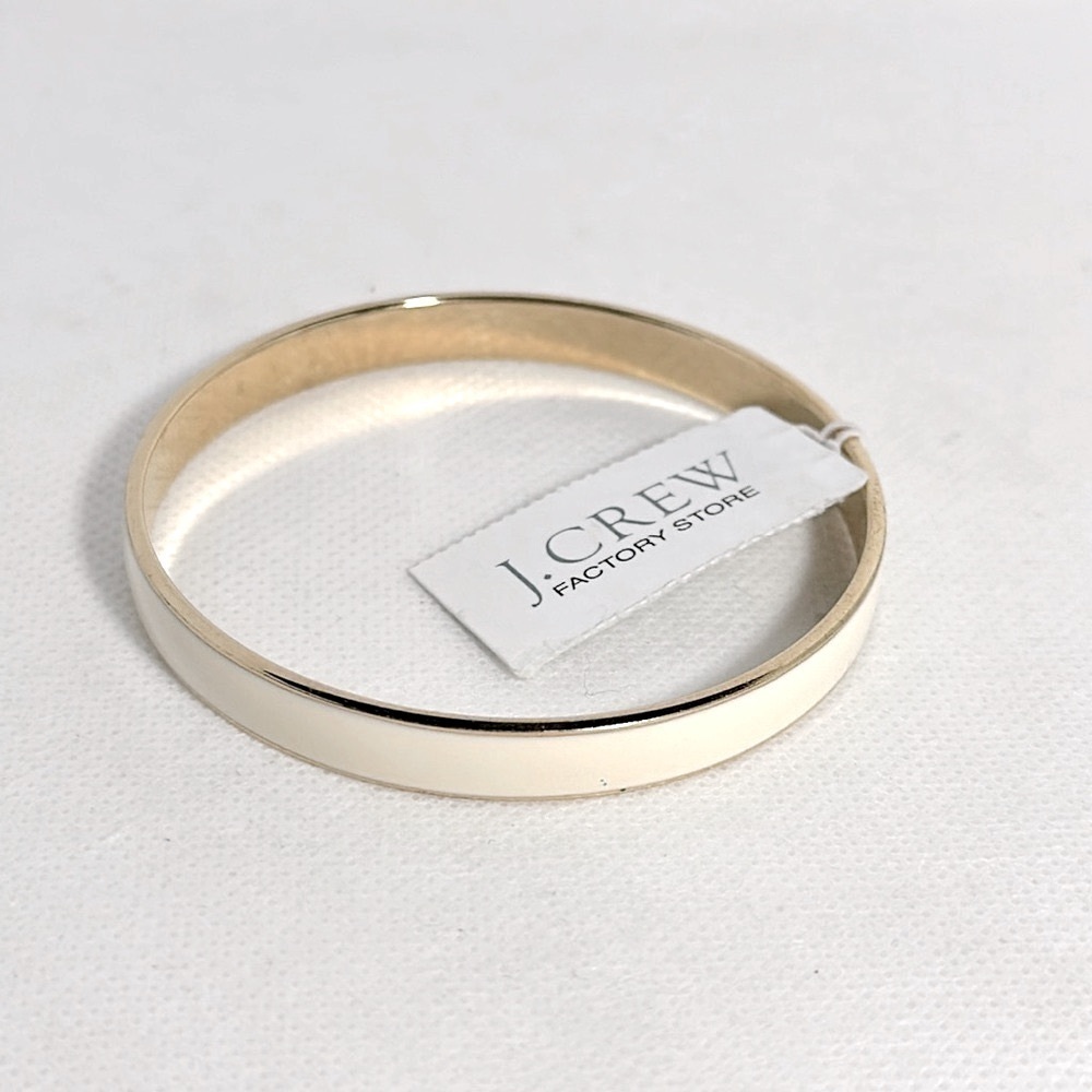 J. Crew Factory Gold and Cream Bracelet